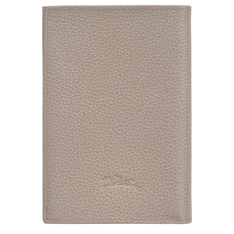 Turtledove Grey Longchamp Le Foulonné Passport cover Women's Passport Bag | 86137-ZJUR