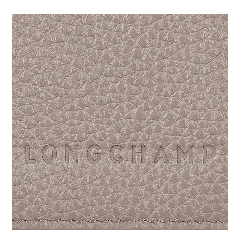 Turtledove Grey Longchamp Le Foulonné Passport cover Women's Passport Bag | 86137-ZJUR