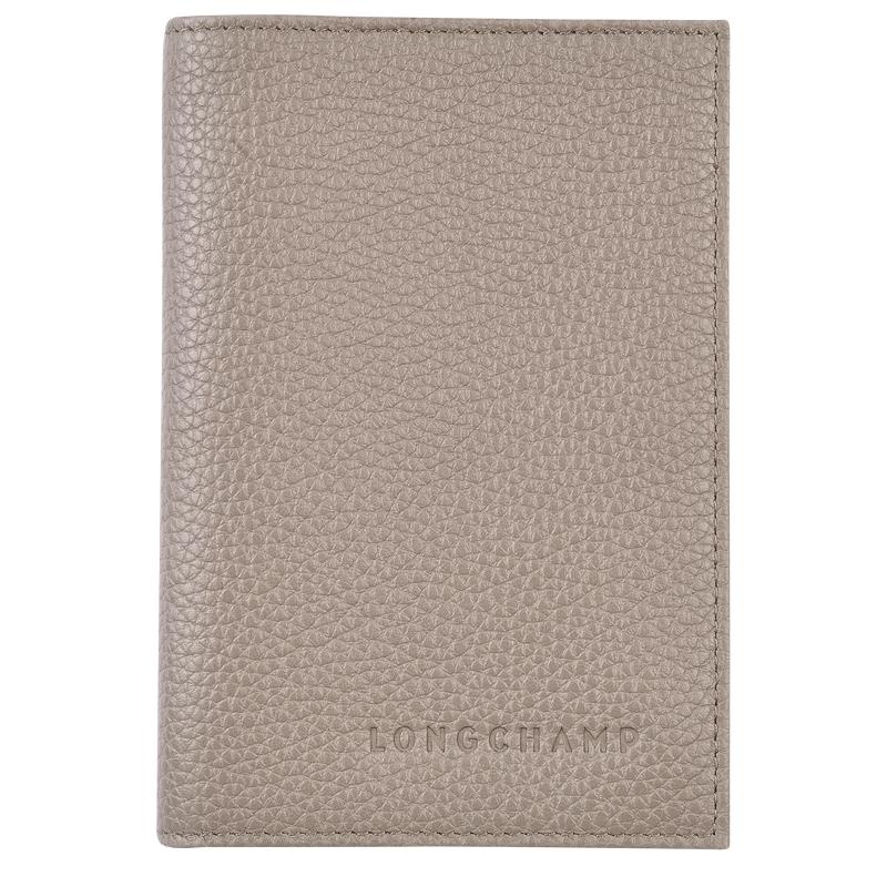 Turtledove Grey Longchamp Le Foulonné Passport cover Women\'s Passport Bag | 86137-ZJUR