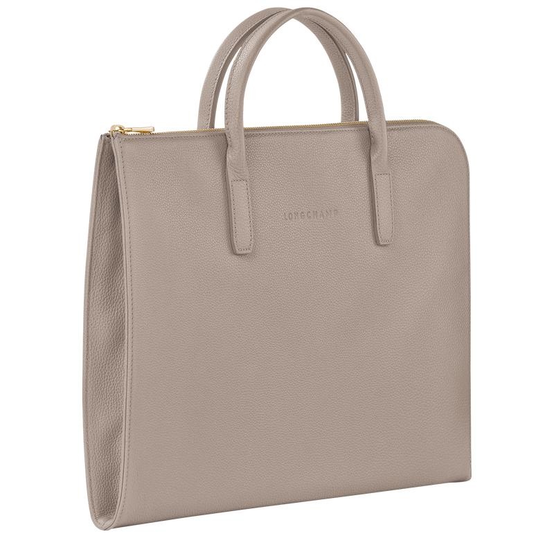 Turtledove Grey Longchamp Le Foulonné S Women's Briefcase | 49610-XIBM