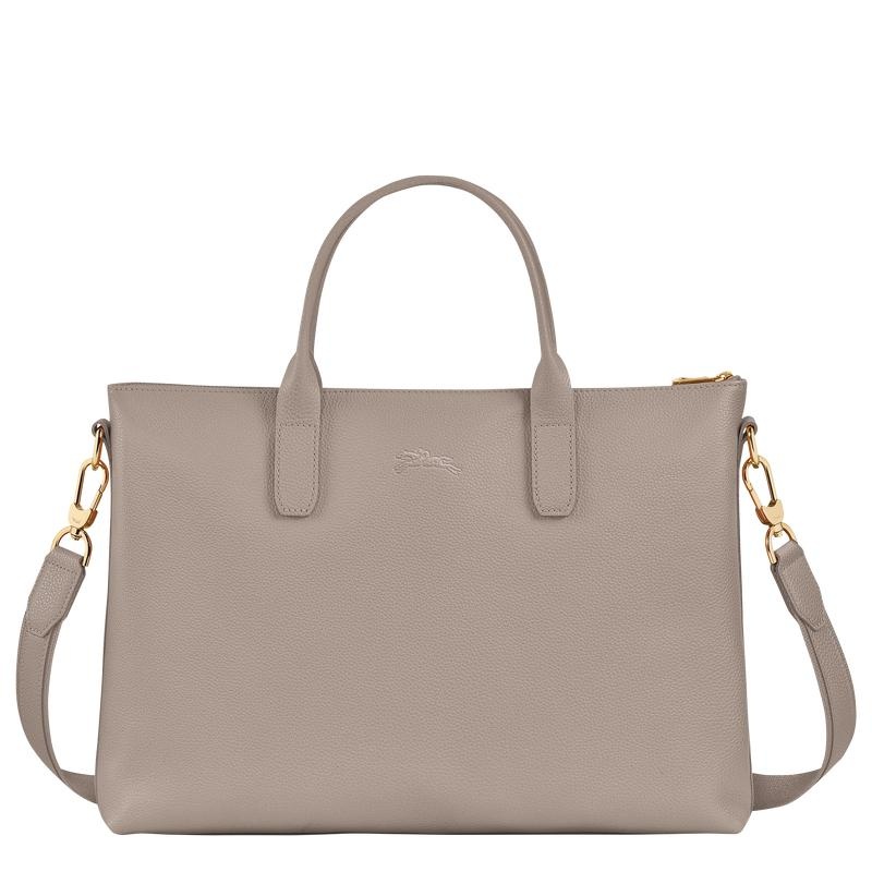 Turtledove Grey Longchamp Le Foulonné S Women's Briefcase | 12403-EFSJ