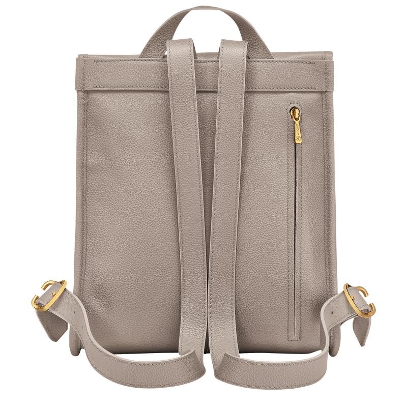 Turtledove Grey Longchamp Le Foulonné Women's Backpacks | 40628-AFIV