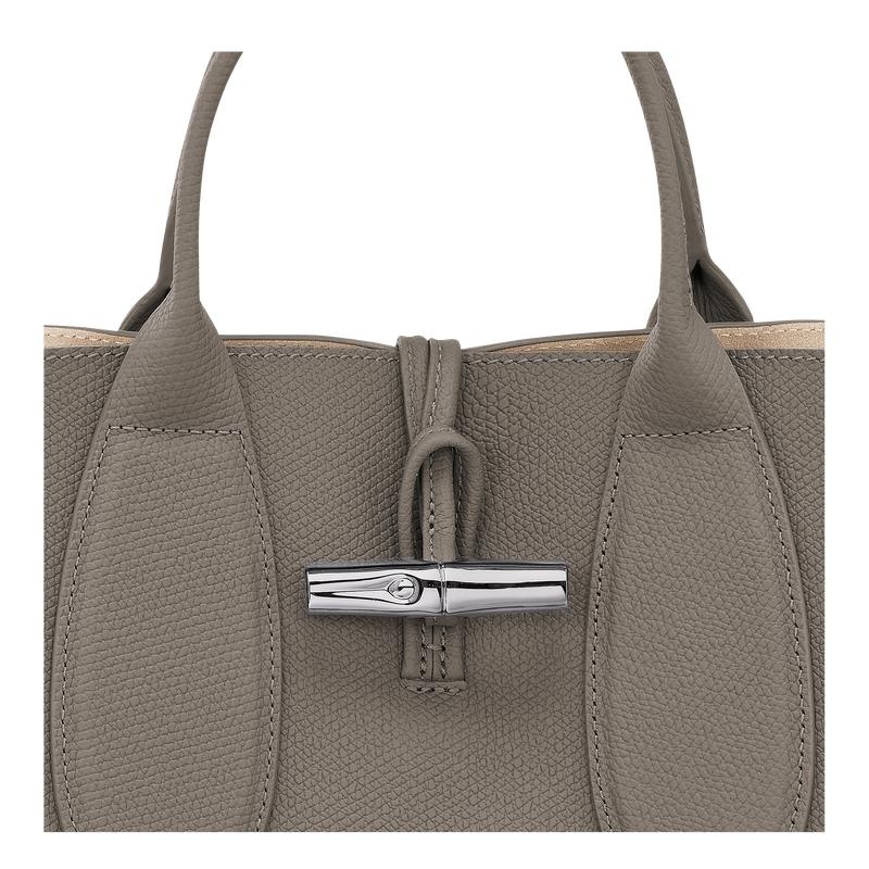 Turtledove Grey Longchamp Roseau M Women's Handbags | 30291-DRMC