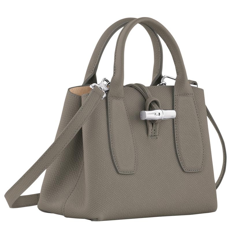 Turtledove Grey Longchamp Roseau S Women's Handbags | 58027-GKWN