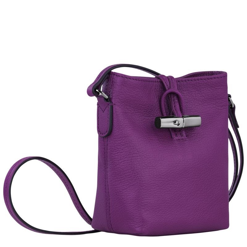 Violet Purple Longchamp Roseau XS Women's Crossbody Bags | 41760-FVHO