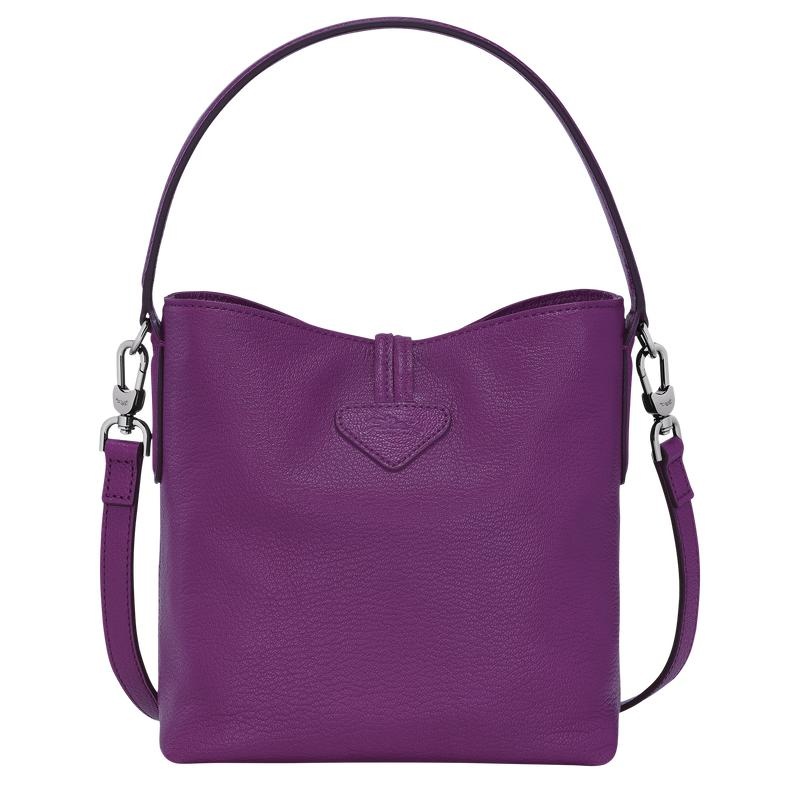 Violet Purple Longchamp Roseau XS Women's Bucket Bag | 92458-SQZE