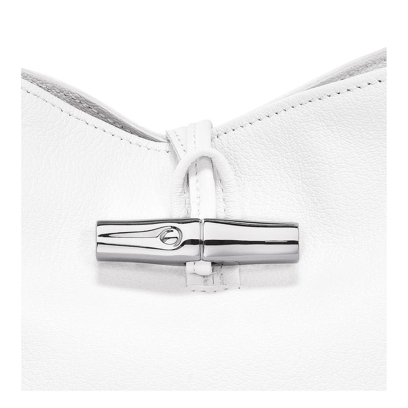 White Longchamp Roseau XS Women's Bucket Bag | 62490-IELX