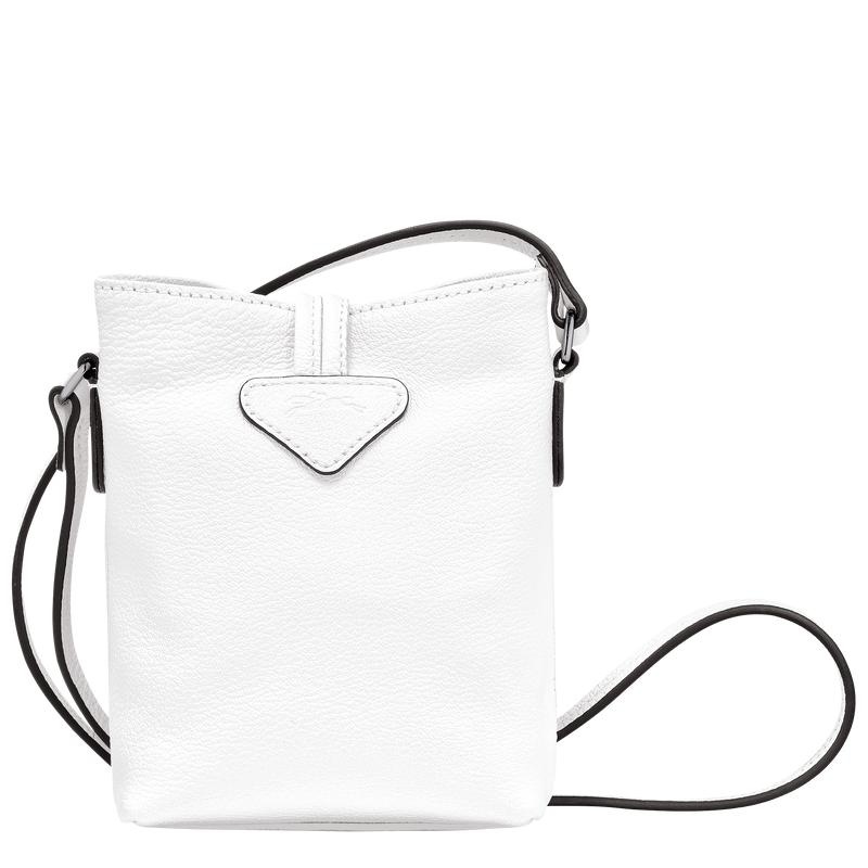 White Longchamp Roseau XS Women's Crossbody Bags | 84152-AYWK