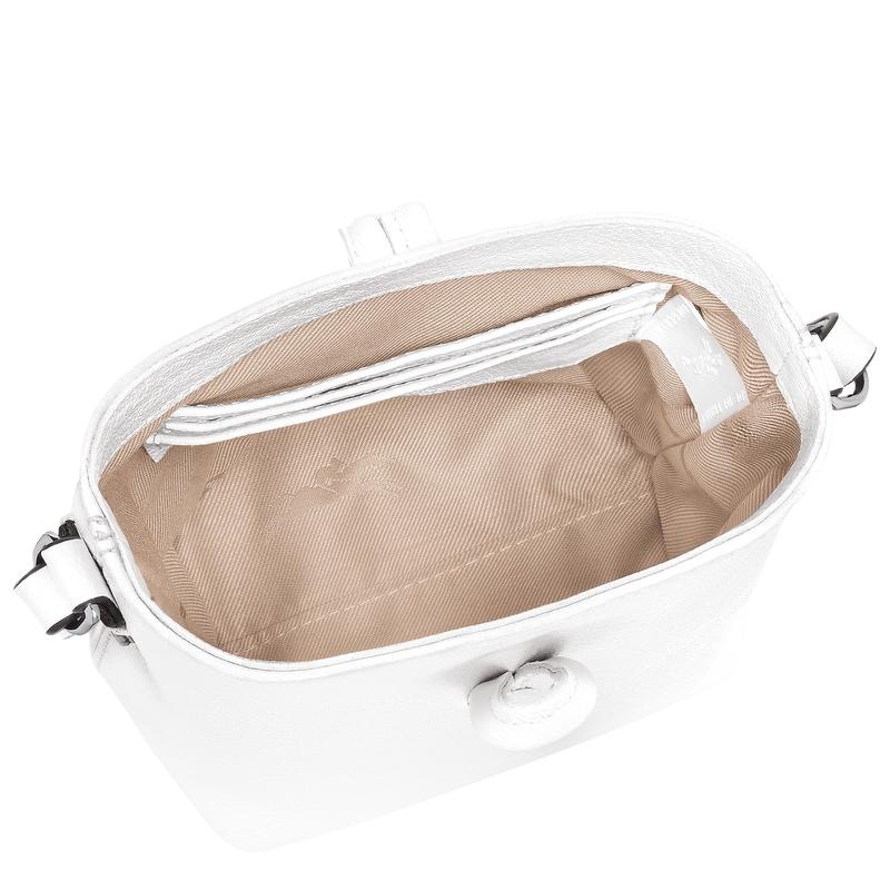 White Longchamp Roseau XS Women's Crossbody Bags | 84152-AYWK