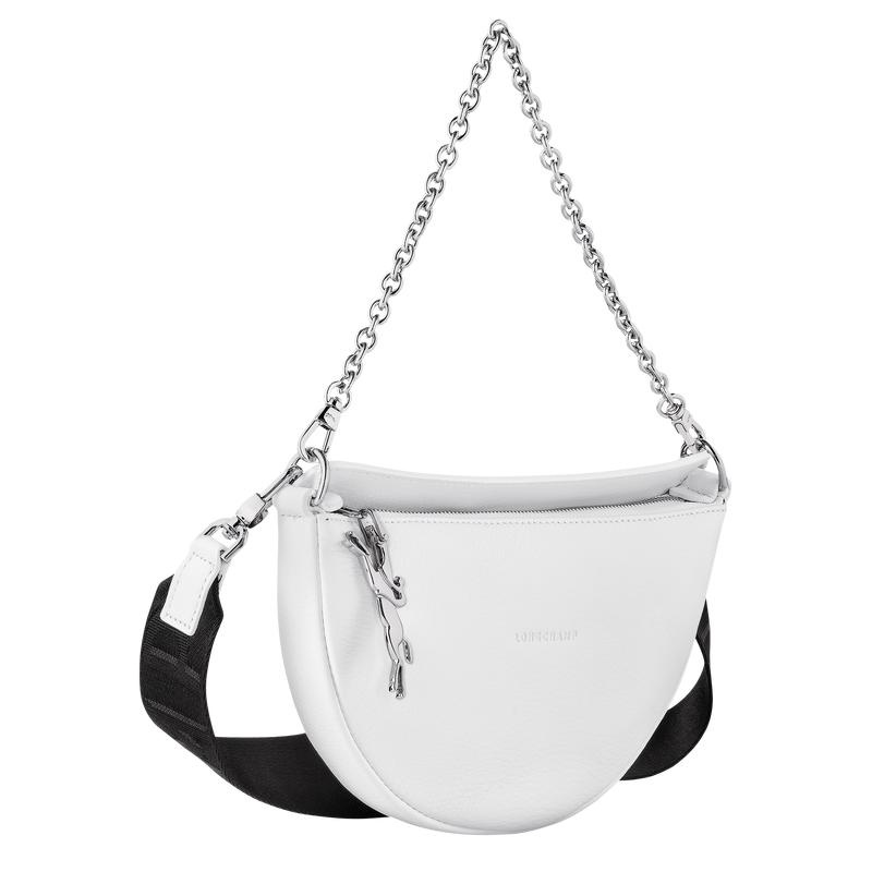 White Longchamp Smile S Women's Crossbody Bags | 07962-RIQU