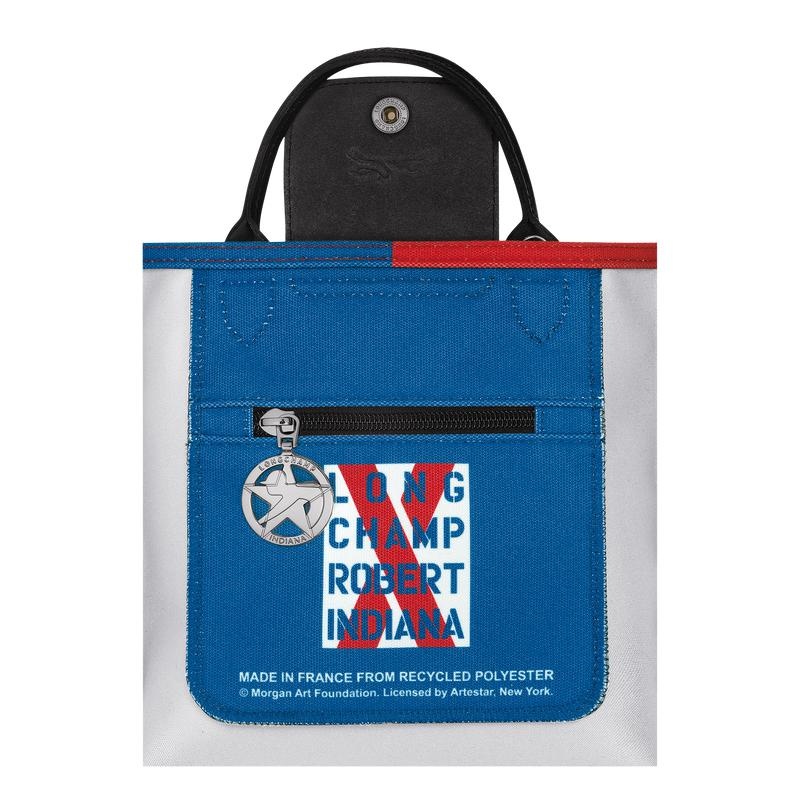 White Longchamp x Robert Indiana XS Men's Crossbody Bags | 02614-DLZA