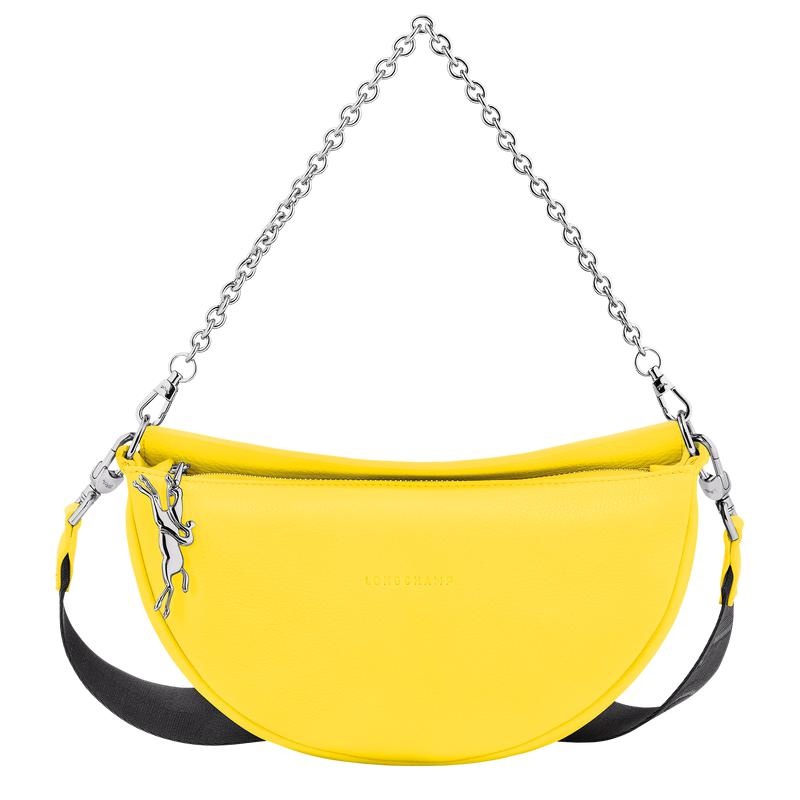 Yellow Longchamp Smile S Women\'s Crossbody Bags | 61284-UWSY